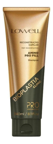 Shampoo Bioplastia Amino Fill Pro Lançamento Lowell Loiro