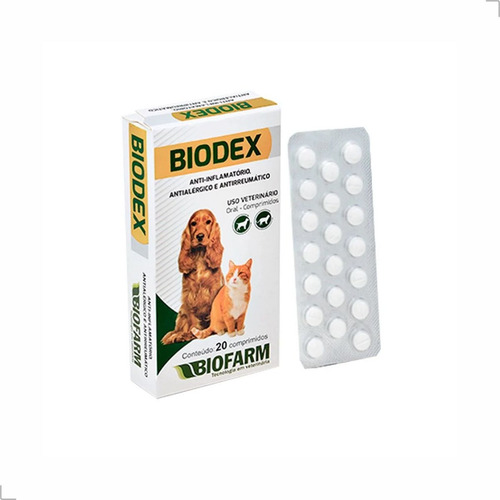Remedio Caseiro Alergia Cachorro Biodex 20 Cp