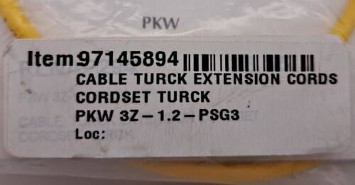 Turck: U0076-51, P/n: Pkw 3z-1.2-psg 3 Cable Pico Fast Ffq