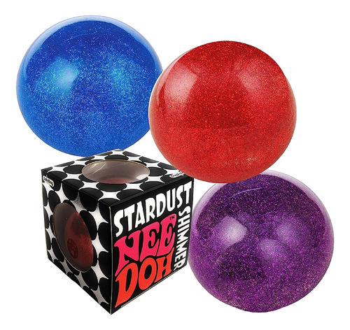 Nee-doh Schylling Stardust Shimmer Groovy Glob! Squishy,