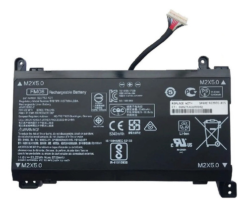 Bateria Para Hp Fm08 86wh 14.4v 8 Celdas 12 Cables Omen