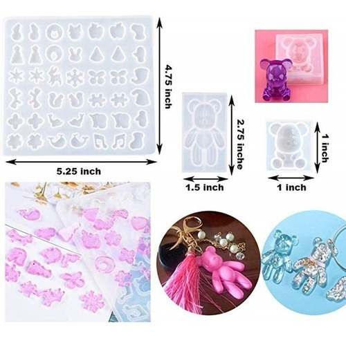 277pcs Kits De Moldes De Resina Epoxi De Joyería De Estilo M