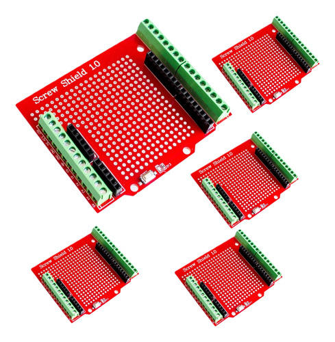 5x Screw Shield Pcb Arduino Expansão Protoboard Com Terminal
