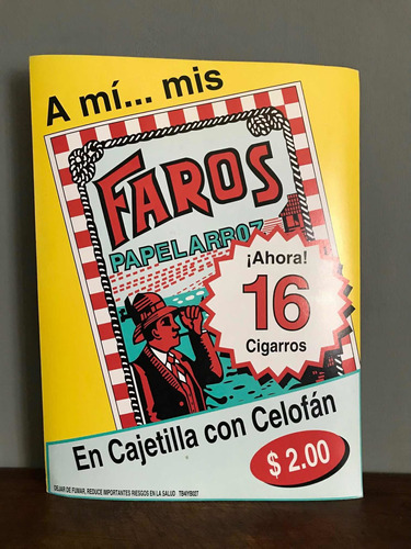 Cartel Anunció Vintage Cigarros Faros En Cartoncillo !!