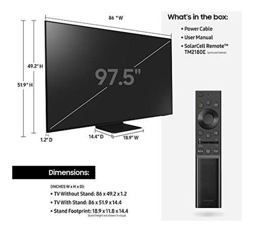 Imagen 8 de 9 de Tv 98 Uhd 4k Smart (modelo Qn90aafxza 2021)