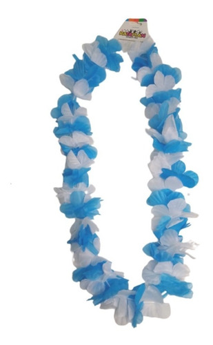 Collar Argentina Seleccion Doble Flores Hawaiano X1 Bandera