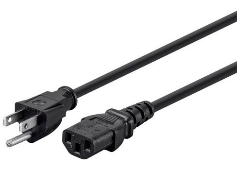 Cable Poder Corriente Fuente Cpu Computadora Tv Monitor 1.2m