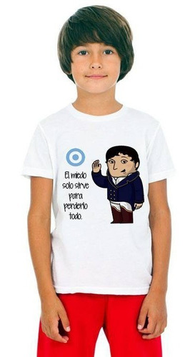 Imagen 4 de 10 de Remeras Niños De Zamba, Niña, S. Martin, Belgrano, Paka Paka