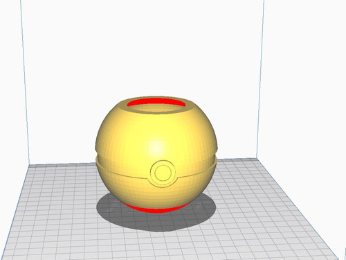 Maceta Suculenta Pokemon Pokebola Archivo Stl Impresion 3d 