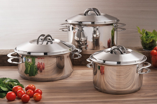 Imagem 4 de 9 de Caçarola Aço Inox Tramontina Solar Funda 20 Cm 3,60l