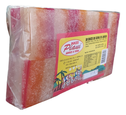 2 Pacotes Doce Goma De Amido -900g C/ 50 Unidades-doce Sírio