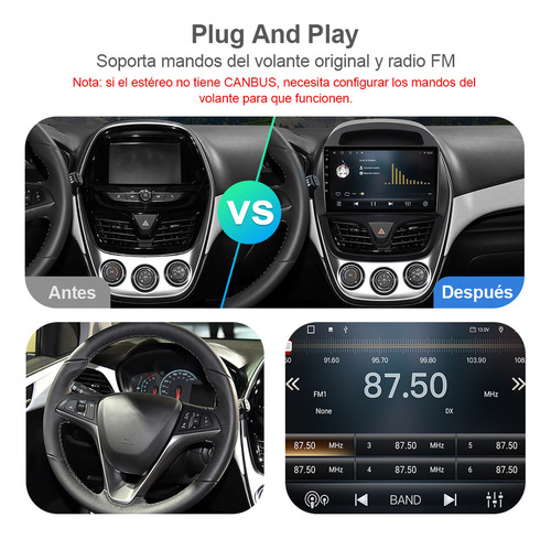 Na1. Estéreo 2+32g Carplay Para Chevrolet Spark 2018-2022