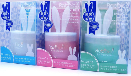Ambientador Poppy Rabbico Blanco, Paquete De 3, Aroma De Nie