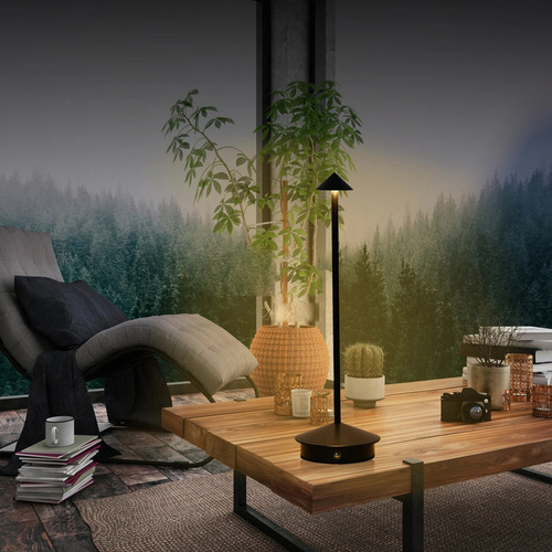 Lámpara De Mesa Led Recargable Táctil