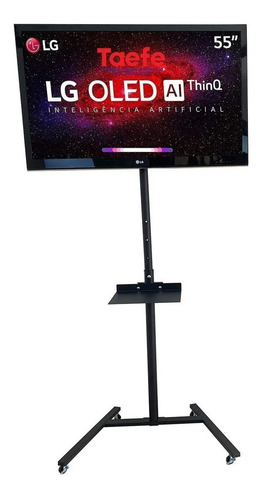 Suporte Multivisão Pedestal-class de chão para TV/Monitor de 19" até 56" preto