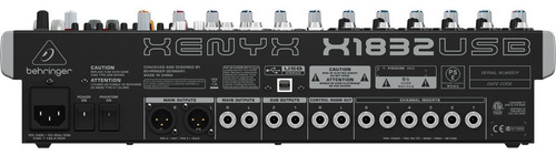 Behringer X1832usb Consola Mezcladora 18 Entradas 3/2 Buses