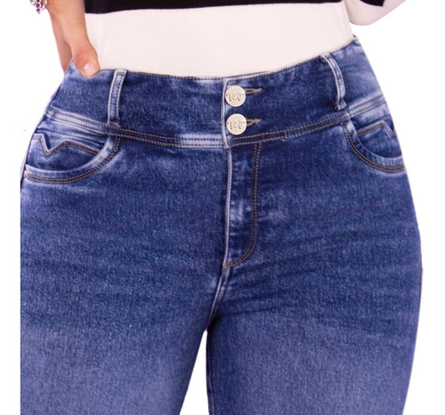 Jeans Colombiano Levanta Cola Jogger Cropped Salamandra Tyt