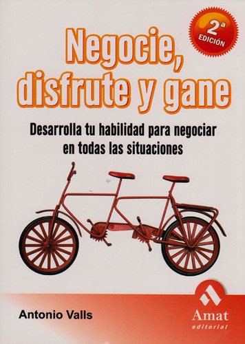 Negocie, Disfrute Y Gane, De Sin . Amat Editorial, Tapa Blanda En Español, 1900