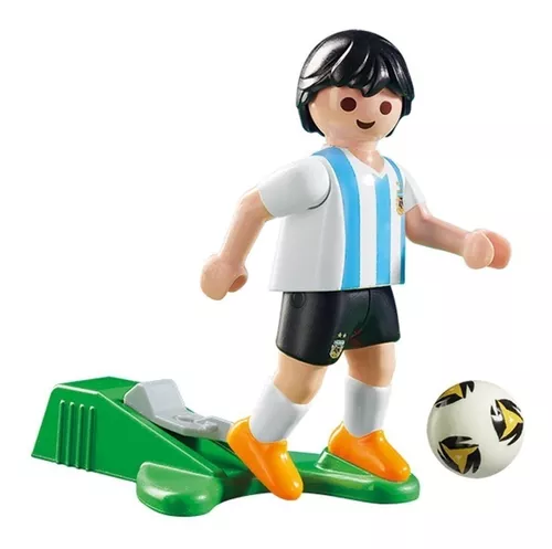 Playmobil Juego Con Jugador De Futbol Argentina + Accesorios