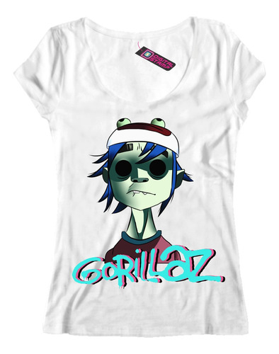 Remera Mujer Gorillaz Hip Hop 3 Dtg Premium