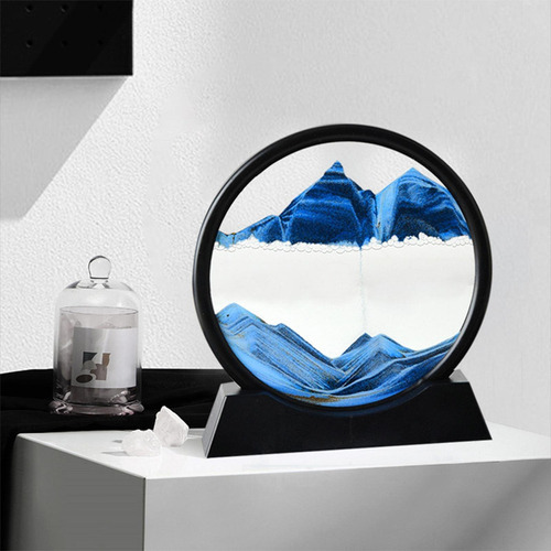 Marco Líquido Redondo De Aguas Profundas Para Round Blue Color Fix