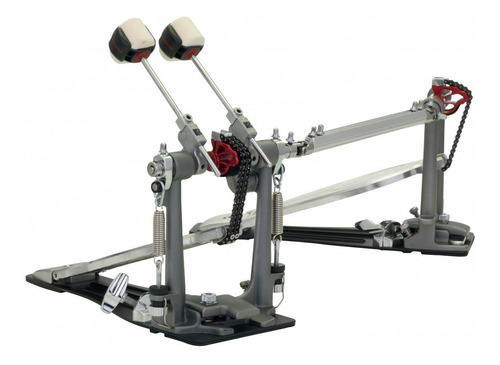 Pedal Doble Pearl Eliminator Bombo Doble Mazo P1032 Rojo