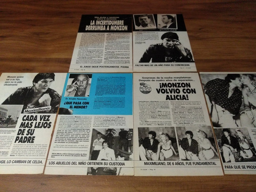 (aq007) Carlos Monzon * Recortes Revistas Clippings (Usado)