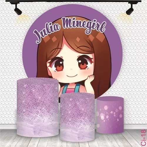 Camiseta Julia Minegirl Infantil Mineblox Roblox Game