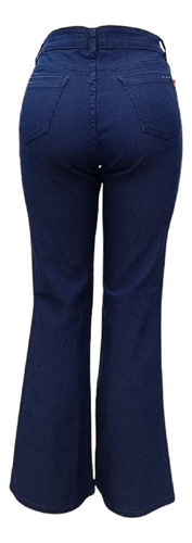 Calça Flare Cetim Color C Elastano Cintura Alta Eruptionjean