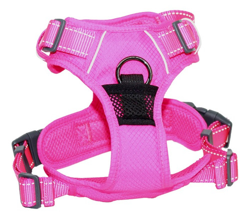 Arnés Deportivo De Control S Fucsia Perro Mascan Oro Rosa