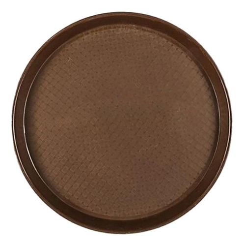 Plato De Servidor De Cena Rápida Redondo Café