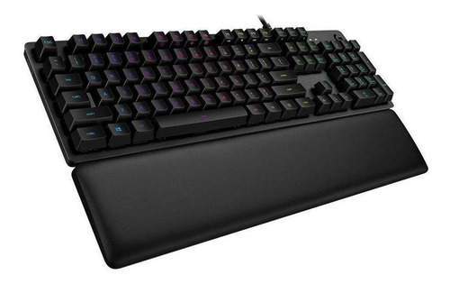 Imagen 2 de 2 de Teclado gamer Logitech Serie G G513 QWERTY GX Brown Tactile inglés internacional color carbón con luz RGB