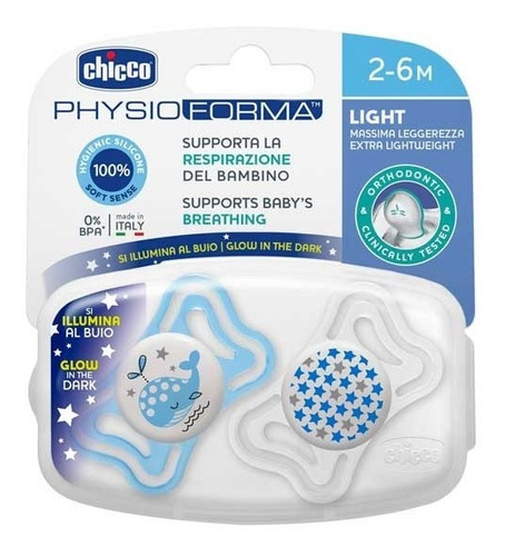 Chupete Chicco Physio Forma Light 2-6 Meses X2 Unidades