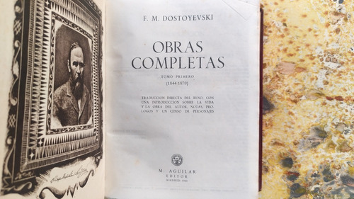 F. Dostoyevski: Obras Completas 1844-1881. Aguilar, Decorado (Usado)
