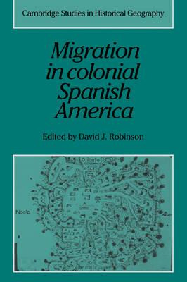 Libro Cambridge Studies In Historical Geography: Migratio...