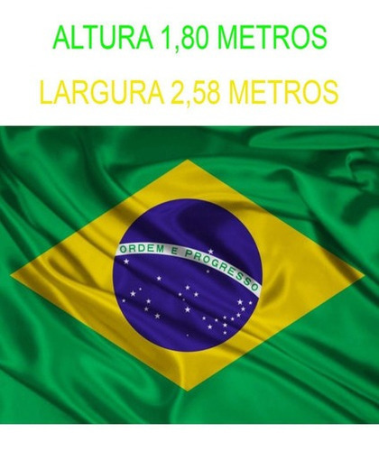 Bandeira Do Brasil Oficial Grande 4 Panos (1,80x2,58) Metros