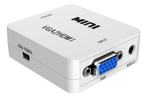 Adaptador Convertidor Vga Hdmi Full Hd 1080p Conector Audio