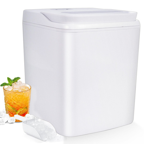 Máquina De Gelo Cubos P/fazer - Ice Maker - 12kg 220v Branco