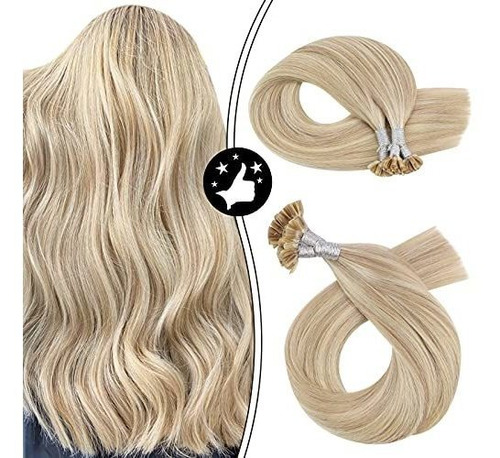 Extensiones De Queratina U Propina Pelo Moresoo Rubia Hbbne