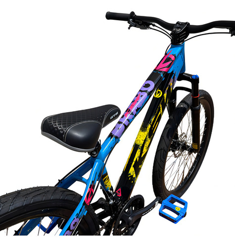 Bicicleta Ksw Brabo Freeride Aluminío Aro 26 Freios A Disco Azul 13.5
