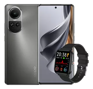 Celular Oppo Reno 10 5g 8gb 256gb Gris Grafito + Smartwatch