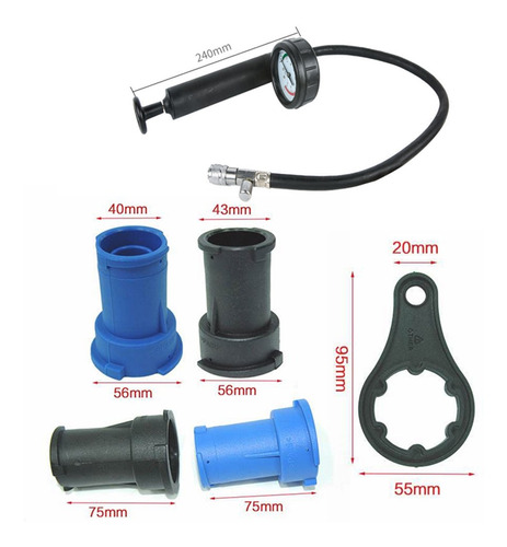 Auto Radiator Leak Detector Car Cooling System Tester 18pcs