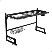 Comprar Escorredor Louça Prato Suspenso Modular Cozinha Preta 85cm