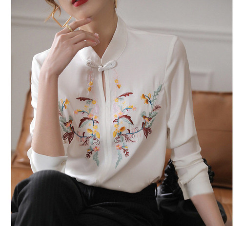 Blusa Tradicional Para Mujer, Camisa Oriental Ol Para Mujer