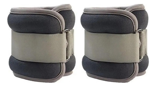 Set 2 Pesas Tobillo Muñeca 2kg Total 4kg