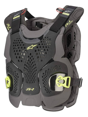 Peto Motocross Enduro Alpinestars A-1 Roost Negro/ Hivis