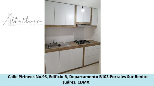 Se Vende Casa En Calle Pirineos No.93, Edificio B, Departamento B103,portales Sur Benito Juárez, Cdmx. Pds31-di