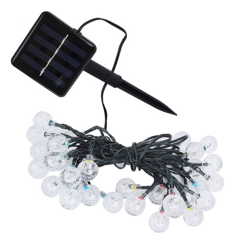 Cadena De Luces De 5 M, 30 Chips Led, Energía Solar Para Jar