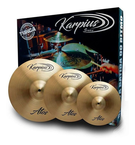 Kit Pratos Bateria Karpius B20 Atos 13 15 19 Garantia + Nfe