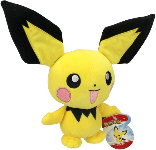 Pelúcia Pokémon Pichu 8'' - Wct Tomy 